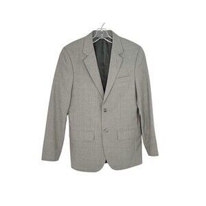 Apt 9 36S Gray Slim Fit Mens Blazer Sport Coat Suit Jacket 2 Button